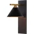 Wall Light with Curved Design - Black, Bronze