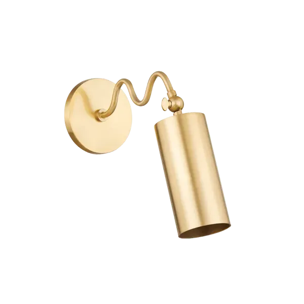 Wall Light with Directional Design - Brass image