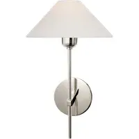 Wall Light with Empire Shade - Polished Nickel