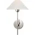 Wall Light with Empire Shade - Polished Nickel
