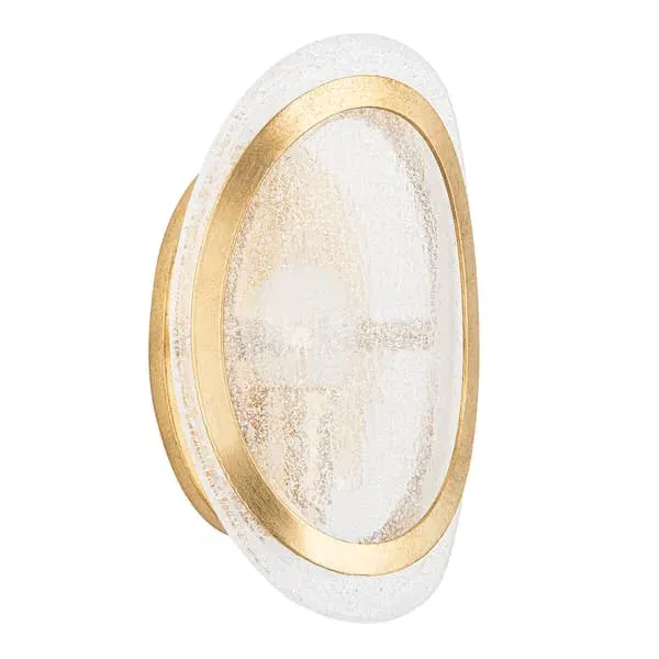 Wall Light with Glass Shade - Gold, Metal image