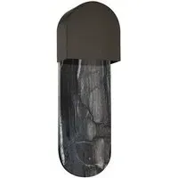 Wall Light with Marble Base - Black, Brass