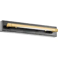 Wall Light with Marble Detail - Black, Brass