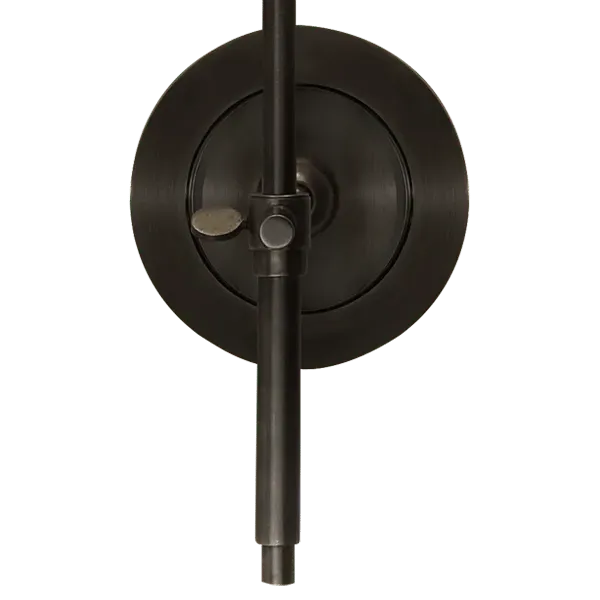 Wall Light with Natural Shade - Bronze