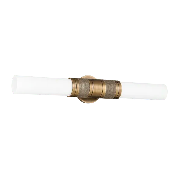 Wall Light with Opal Glass - Brass
