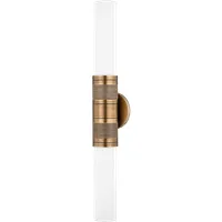 Wall Light with Opal Glass - Brass