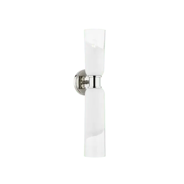 Wall Light with Opal Glass - Polished Nickel image