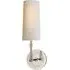 Wall Light with Paper Shade - Nickel, Metal