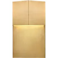 Wall Light with Prismatic Shade - Brass