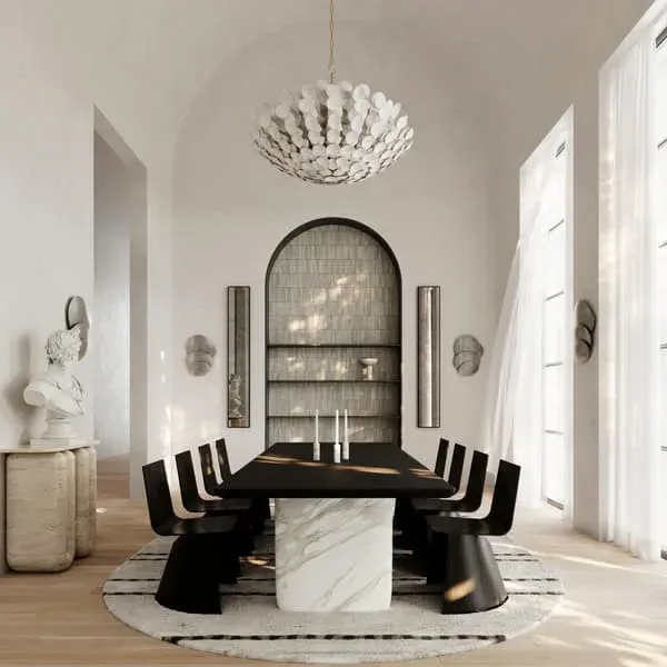 Wall Light with Sculptural Design - Silver