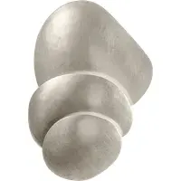 Wall Light with Sculptural Design - Silver