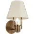 Wall Light with Shade - Patina Brass, Metal