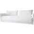 Whitecliff Sofa with Thick Cushions - White, Linen