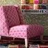 Winged Back Chair with Custom Upholstery