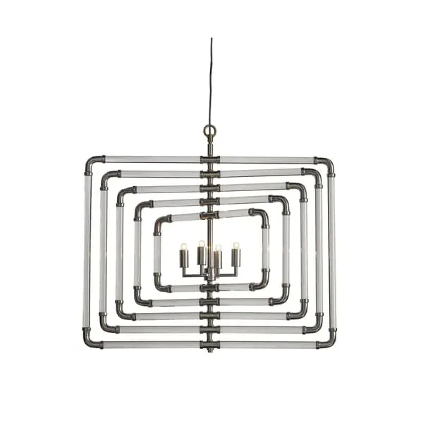 5-Frame Mobile Pendant Light - Clear, Acrylic