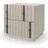 Bedside Table with Slat Drawers - Natural Wood