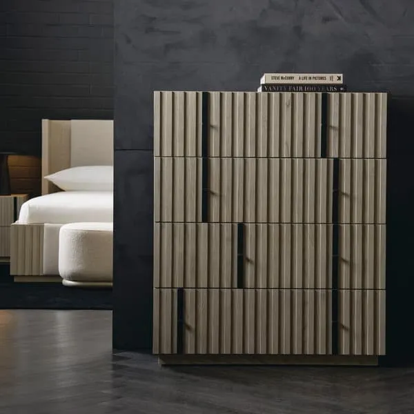 Clancy Chest of Drawers - Taupe, Oak Wood