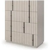 Clancy Chest of Drawers - Taupe, Oak Wood