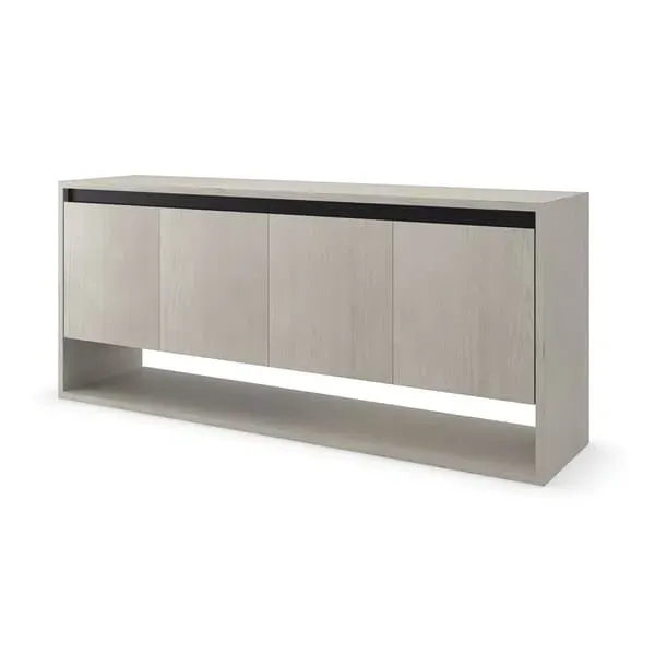 Modern Sideboard with Contrasting Accents - Natural, Oak image