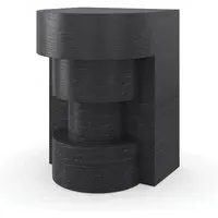 Round Side Table - Basalt Finish