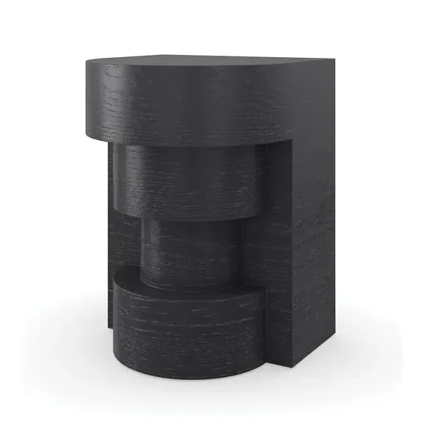Round Side Table - Basalt Finish image
