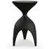 Round Side Table with Metal Top - Charcoal