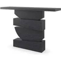 Stacked Console Table - Basalt, Wood