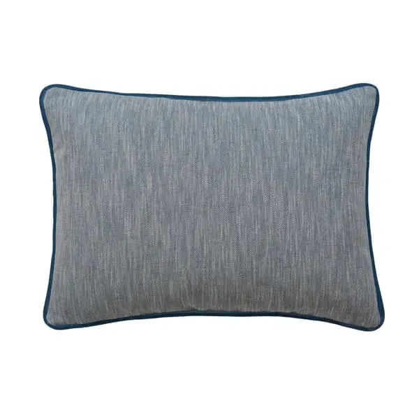 Feather Cushion - Denim, Linen