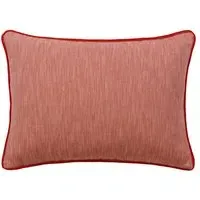 Feather Cushion - Flame, Linen
