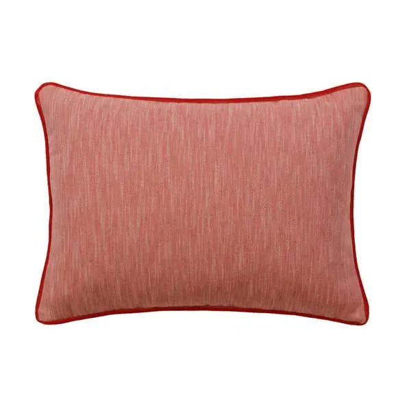 Feather Cushion - Flame, Linen