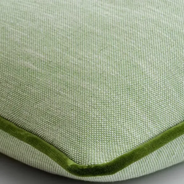 Feather Cushion - Spring, Linen