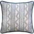 Feather Cushion with Stripe Pattern - Pink, Linen