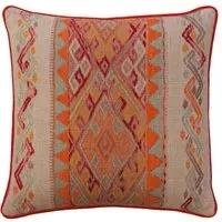 Square Cushion with Feather Fill - Sunset, Cotton