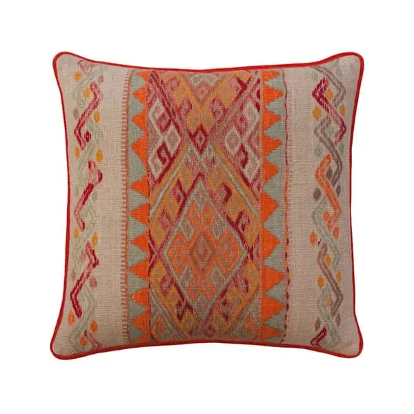Square Cushion with Feather Fill - Sunset, Cotton