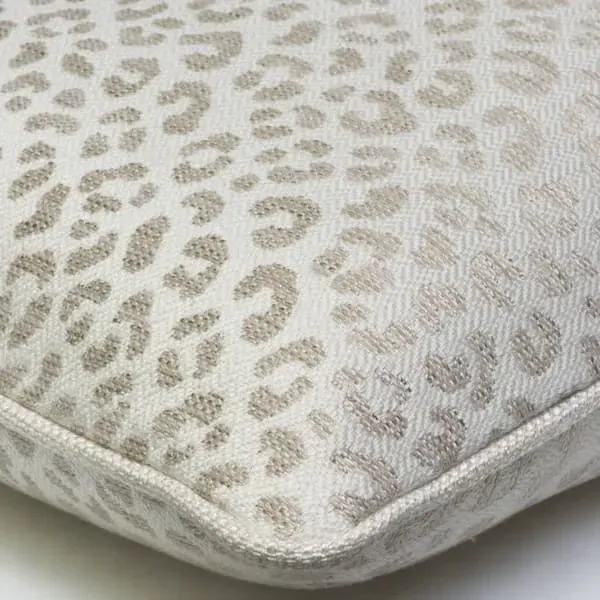 55cm Cushion with Feather Fill - Stone, Cotton