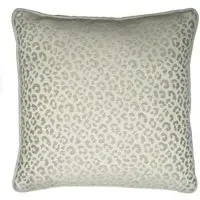 55cm Cushion with Feather Fill - Stone, Cotton