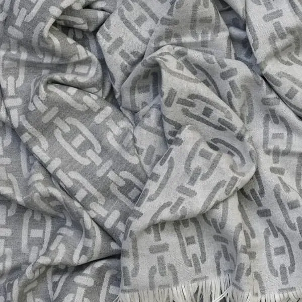 Burlington Throw with Fringed Edges - Marl, Wool