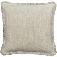 Cushion with Feather Fill - Ivory, Velvet