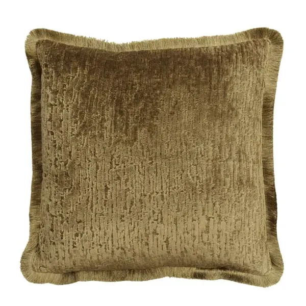Cushion with Trim - Bronze, Velvet