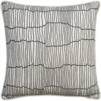 Geometric Cushion with Feather Fill - Storm, Cotton