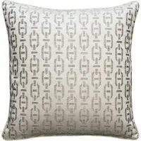 Geometric Cushion with Piping - String, Cotton