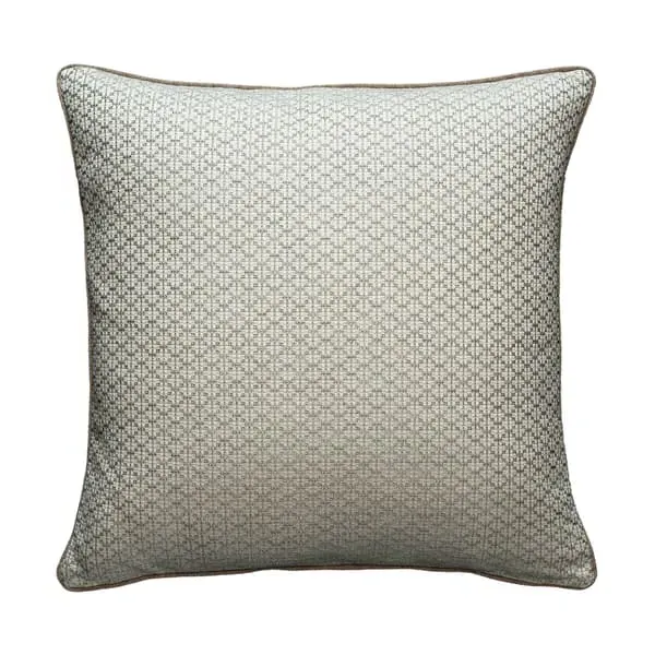 Geometric Cushion with Piping - String, Cotton image
