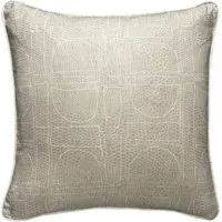 Geometric Cushion with Piping - String, Cotton