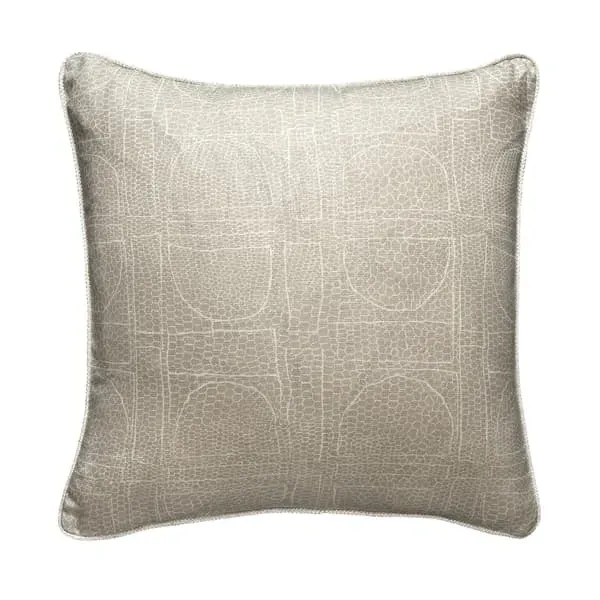 Geometric Cushion with Piping - String, Cotton