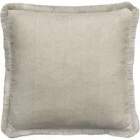 Herringbone Cushion with Fringe - Canvas, Linen