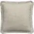 Herringbone Cushion with Fringe - Canvas, Linen