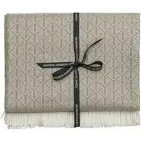 Large Throw with Fringe Detail - Latte, Wool
