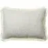 Medium Rectangle Cushion with Trim - Natural, Bouclé
