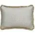 Medium Rectangle Cushion with Trim - Natural, Bouclé