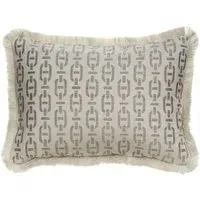 Medium Rectangle Cushion with Trim - String, Cotton